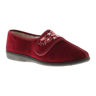 Dr Keller Faye 2 Women's Touch Close Slipper - Burgundy