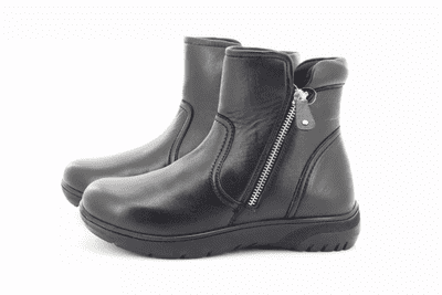 Dr Keller Laurel Women's Wide Fit Zip Ankle Boot - Black