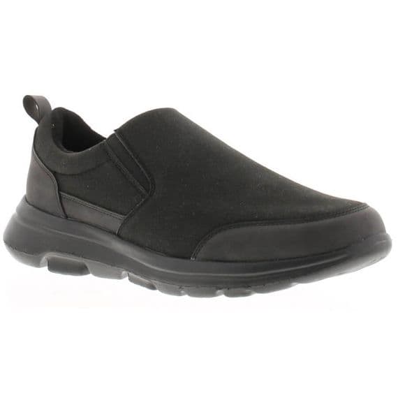 Dr Keller Peter Men's Casual Wide Fit Slip-On Shoe - Black