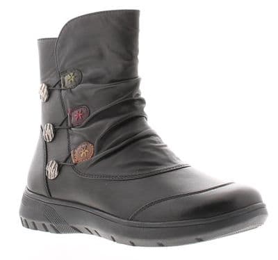 Dr Keller Pippa Women's Wide Fit Mid-Length Boot - Black