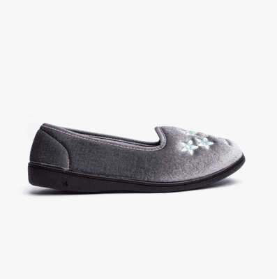 Dr Keller Vera Women's Ballerina Relaxed Slipper - Grey
