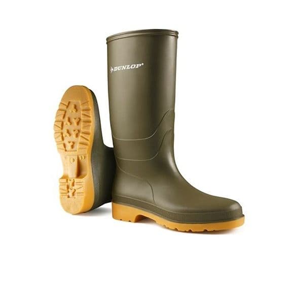 Dunlop Dull Junior Wellington Boot - Green