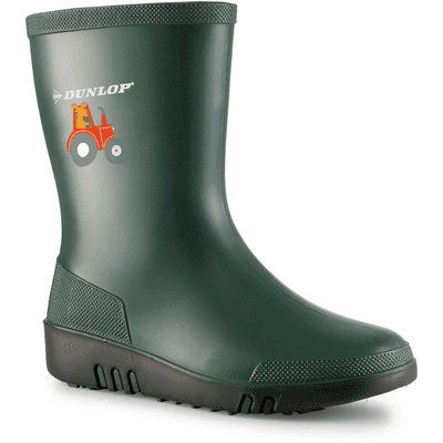 Dunlop Kid's Mini Wellington - Heritage Green/Black