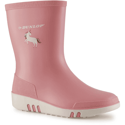 Dunlop Kid's Mini Wellington - Light Pink/White