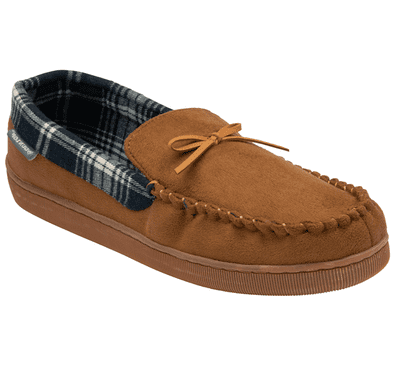 Dunlop Ragnar II Men's Moccasin Slippers - Chestnut