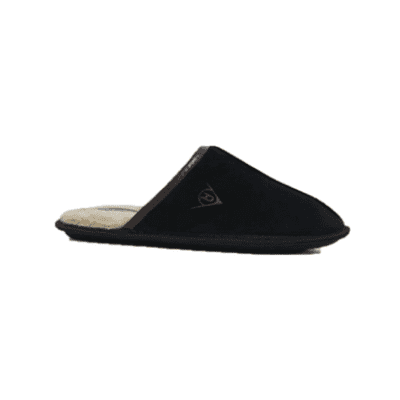Dunlop Ubba Men's Mule Slippers - Black/Chocolate
