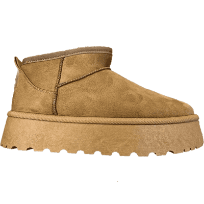 Emma Colleen Women's Low Cut Platform Boots - Tan