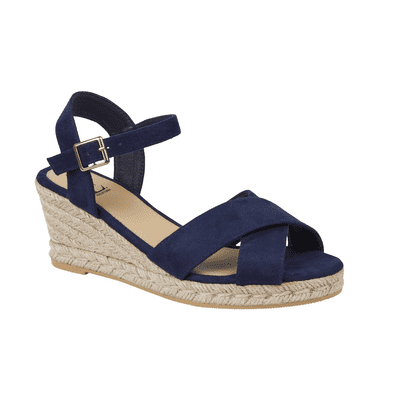 Emma Malibu Women's Wedge Sandal - Navy