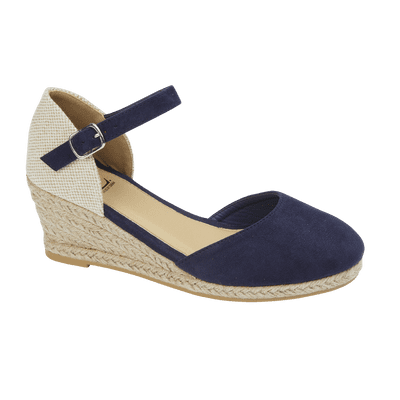 Emma Nadia Women's Wedge Sandal - Navy