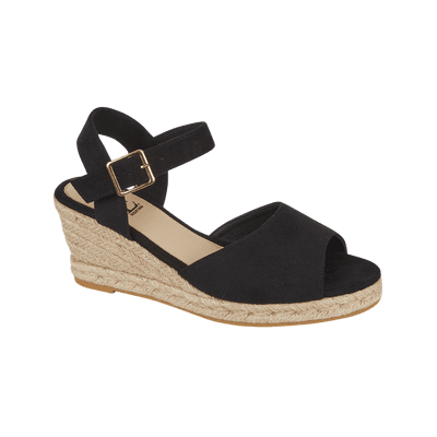 Emma Tamsin Women's Wedge Sandal - Black MF
