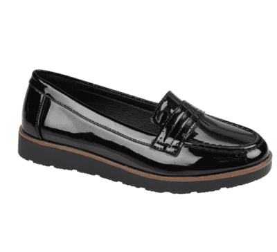 Emma Women's Loafer Shoe - Lianne Black Patent PU