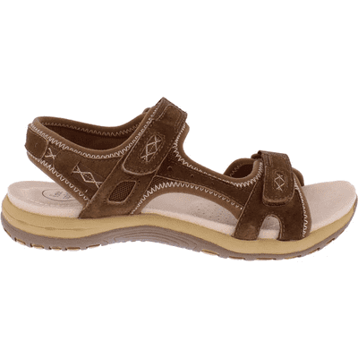 Free Spirit Frisco Women's Walking Sandal - Chocolate Suede