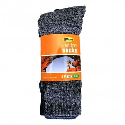 Grisport Mens Outdoor Socks Navy Blue 3 Pack