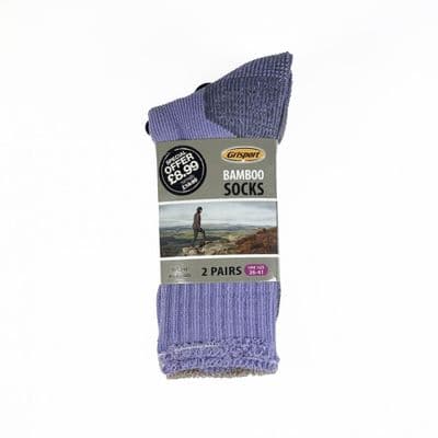 Grisport Womens Bamboo Walking Socks Purple/Beige 3-8