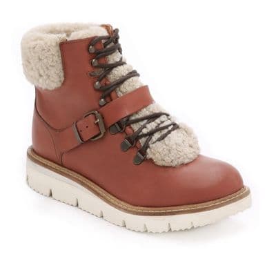 H by Hudson Adda Women's Leather Ankle Boots - Tan