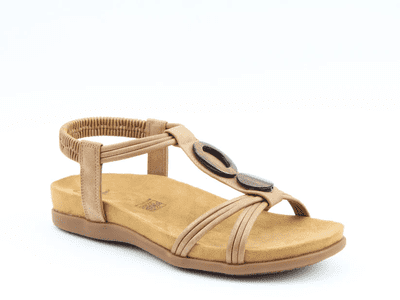 Heavenly Feet Alison Women's Sandal - Tan