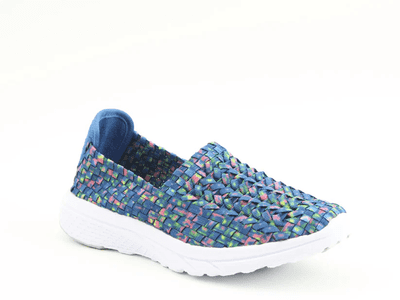 Heavenly Feet Cosmos3 Women's Woven Comfort Shoe - Blue Multi