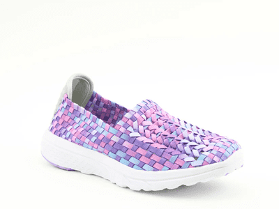 Heavenly Feet Cosmos3 Women's Woven Comfort Shoe - Lilac Multi