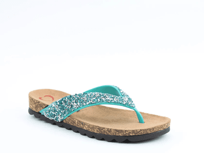 Heavenly Feet Crocus2 Women's Toe-Post Sandal - Turquoise