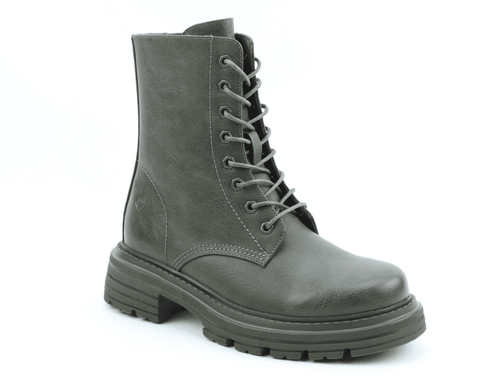 Heavenly Feet Delilah Women s LaceUp Boots Khaki