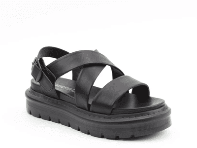 Heavenly Feet Fallon2 Women's Strappy Platform Sandal - Black