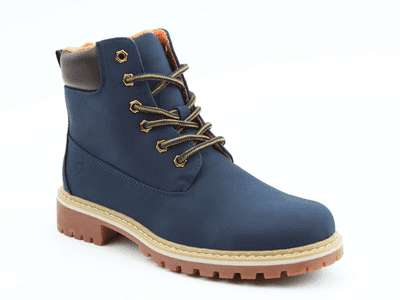 Heavenly Feet Gina Women's Lace-Up Ankle Boots - Navy