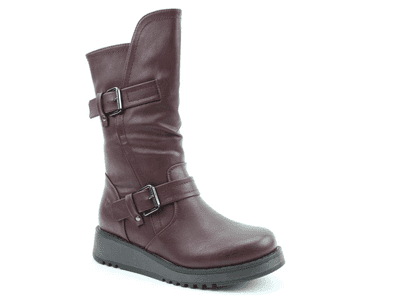 Heavenly Feet Hannah4 Women's Mid Boot - Burgundy
