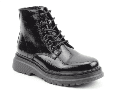 Heavenly Feet Hattie Women's Ankle Boot - Black Patent