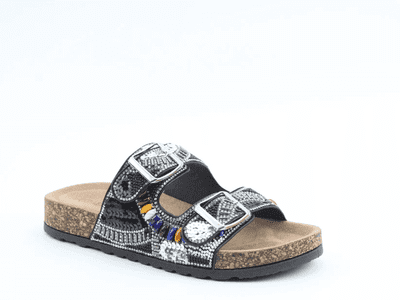 Heavenly Feet Jess Women's Mule Sandal - Black