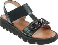 Heavenly Feet Lulu Women s Wedge Sandal Black