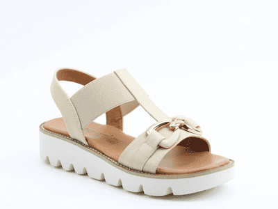 Heavenly Feet Lulu2 Women's Sandal - Beige