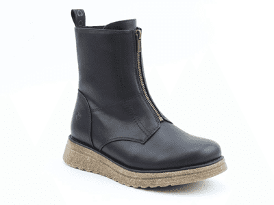 Heavenly Feet Rosana Women's Front-Zip Mid Boot - Black