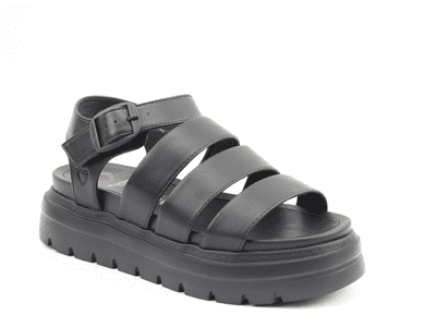 Heavenly Feet Saffron/Storm Women's Chunky Sandal - Black