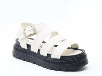 Heavenly Feet Saffron/Storm Women's Chunky Sandal - Stone