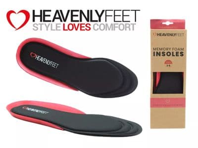 Heavenly Feet Women's Memory Foam Insoles Cut To Size