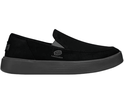 Heydude Sunapee Men's Canvas Shoe - Black/Charcoal