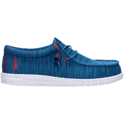 Heydude Wally Stretch Sox Men's Shoe - Ensign Blue/Multi