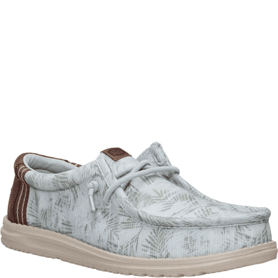Heydude Wally Washed Palm Men's Shoe - Green/Multi