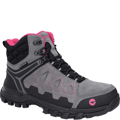 Hi-Tec V-Lite Explorer Women's Waterproof Walking Boots - Grey/Fushia