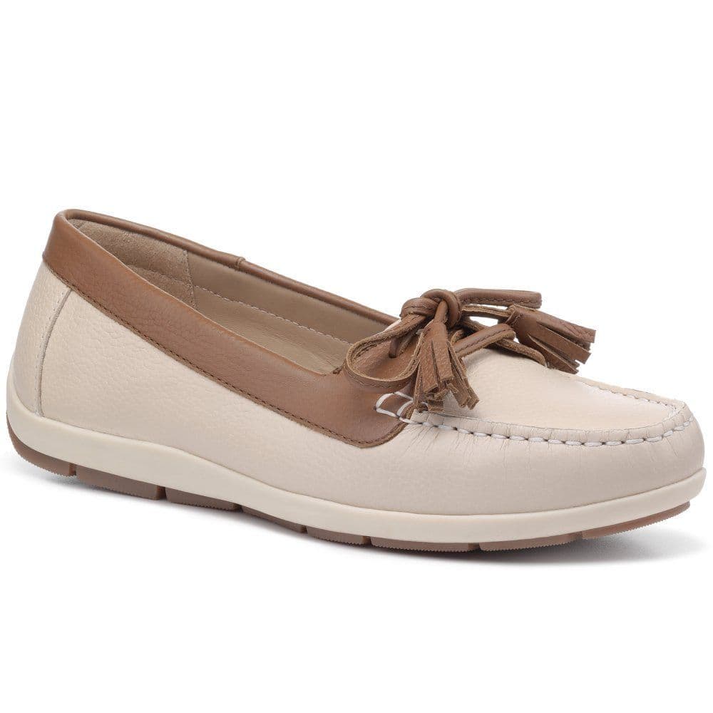 Hotter Bay Women s Shoe Cream/Tan Leather EXF