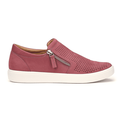 Hotter Daisy Women's Wide Fit Trainer With Zip - Dark Rose NB EXF