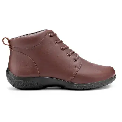 Hotter Ellery Women's Lace-Up Ankle Boot - Walnut EXF