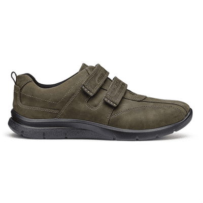Hotter Energise Men's Touch Close Shoe - Khaki-WN STD