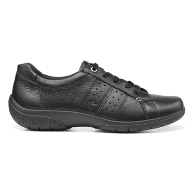 Hotter Fearne II Women's Wide Lace-Up Shoe - Black EXF