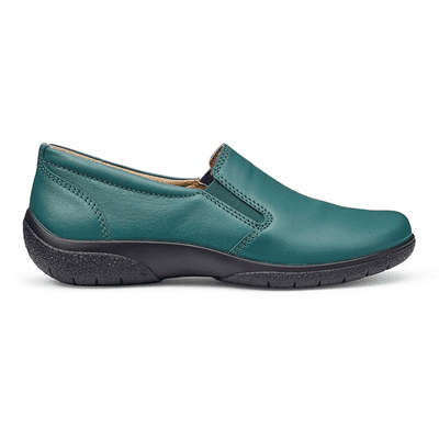 Hotter Glove II Women's Slip-On Shoe - Teal Green-LE STD
