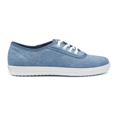 Hotter Mabel Women's Lace-Up Canvas Shoe - Light Denim EXF