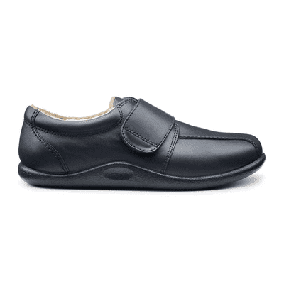 Hotter Men's Unwind Touch-Close Slipper - Navy Leather