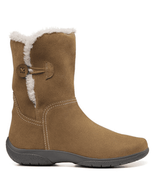 Hotter Moonstone Women's Mid-Calf Boots - Tan Suede STD