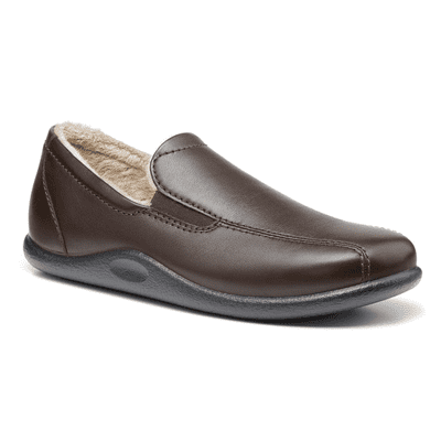 Hotter Relax Men's Cushioned Slippers - Dark Brown STD