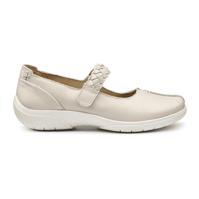 Hotter Shake II Women's Wide Fitting Mary Jane Shoe - Cement-LE EXF